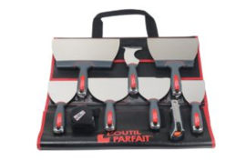 Spackmes- plamuurmessen set 80426 incl rolmaat & mes in luxe etui