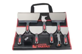 Spackmes- plamuurmessen set 80426 incl rolmaat & mes in luxe etui
