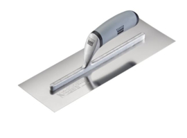 Pleisterspaan RVS 356 x120 mm (Close – Lift) geslepen, Durasoft handgreep RVS Ragni