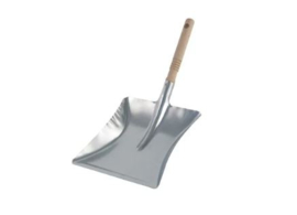 Stofblik gegalvaniseerd met houten steel