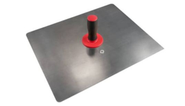 Raapbord / spachtelbord aluminium 400 x 400 mm met soft greep Schwan