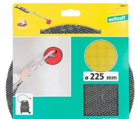 Wolfcraft schuurgaas rond 225 mm – 5 stuks