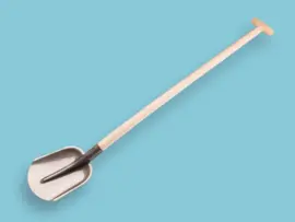 Steekbats 1/4 000 met essen steel 100 cm