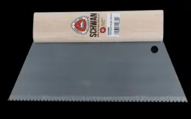 Kitstrijker / lijmkam houtgreep B1 – 25 cm Schwan