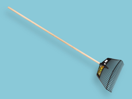 Combibladhark Rega Jost (bladbezem – laadvork) 26 tands zwart, 60 cm breed, met IKAPE steel 150 x 2,8 cm