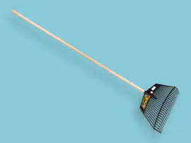 Combibladhark Rega Jost (bladbezem – laadvork) 26 tands zwart, 60 cm breed, met IKAPE steel 150 x 2,8 cm
