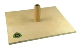 Raapbord / spachtelbord hout 40 x 40 cm houten greep Schwan