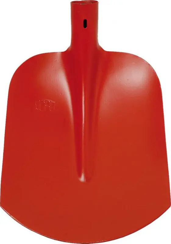 Schop betonbats rond 26,5 x 22 cm. staal rood Schwan