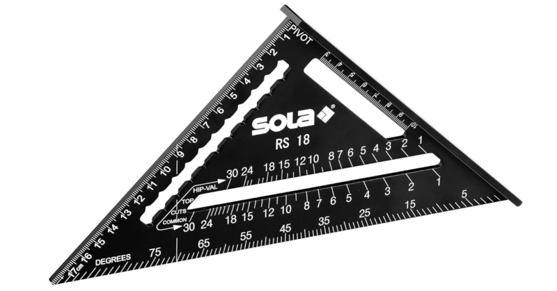 56160101 – Sola RS 18 meetdriehoek – winkelhaak – metrisch – 180 mm