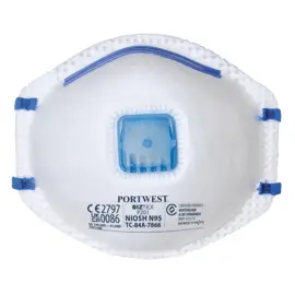 Stofmasker P2 met ventiel (10 stuks in doos)