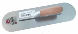 Vloerspaan 2 zijden rond 406 x 115 x 0,7 mm RVS Schwan