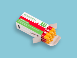 Kadeem merkkrijt – waskrijt GEEL, diameter 13 mm, verpakt per 12