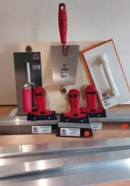 Stukadoorspakket bestaat uit 9 stuks gereedschap, zie uitgebreide omschrijving
