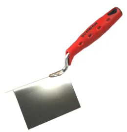 Hoektroffel uitwendig voor gips 75 x 110 mm softgreep RVS Schwan