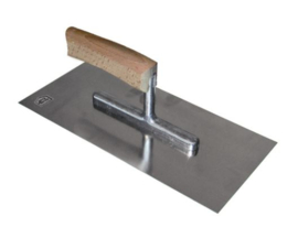 Pleisterspaan met houten greep 280 x 130 mm x 0,7 mm RVS Schwan