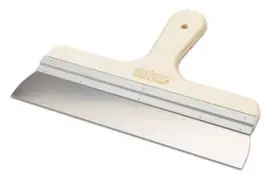 Hassan spackmes houten greep 20 cm RVS